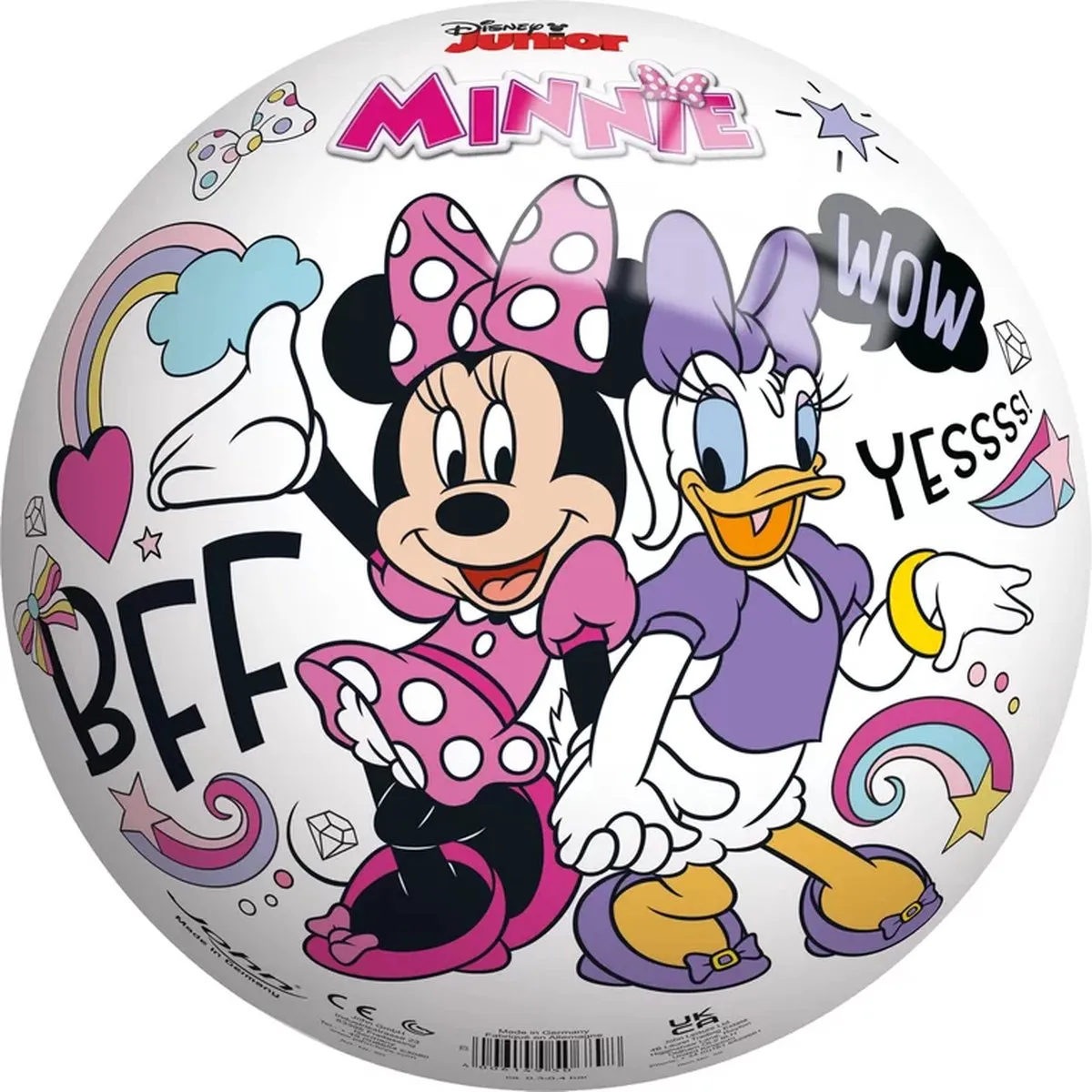 Disney Minnie Mouse Bal - 23cm - Multicolor