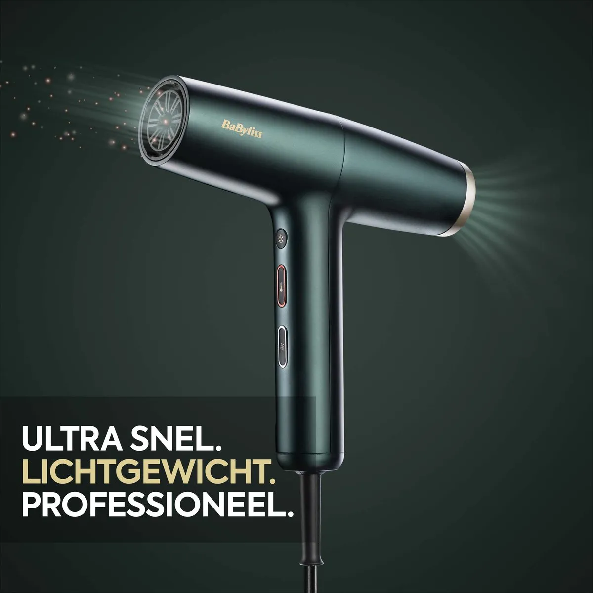 Babyliss Air Power Pro D6555DE Föhn - 1700W - 3 standen - Donkergroen