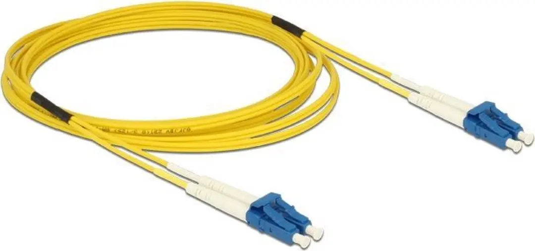 Delock LC-LC Singlemode OS2 Kabel 3m - Geel