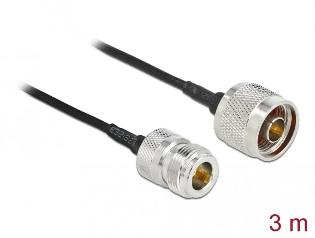 Delock Antennekabel N-plug naar N-bus