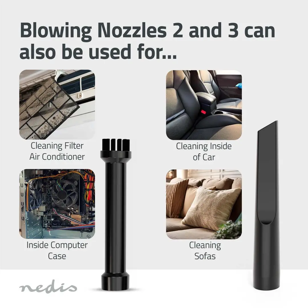Nedis Airduster VCHHR100BK Kruimeldief - 90W - Zwart