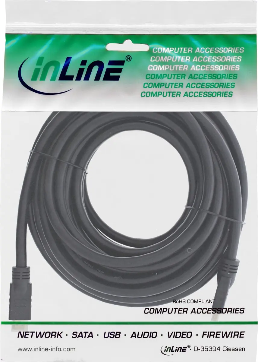 InLine 17505P HDMI Kabel 5m - Type A - Zwart