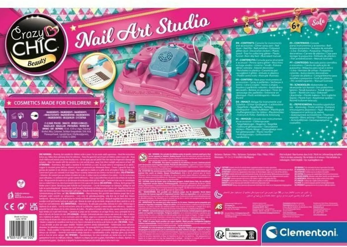 Clementoni Crazy Chic Nagelstudio - Multicolor