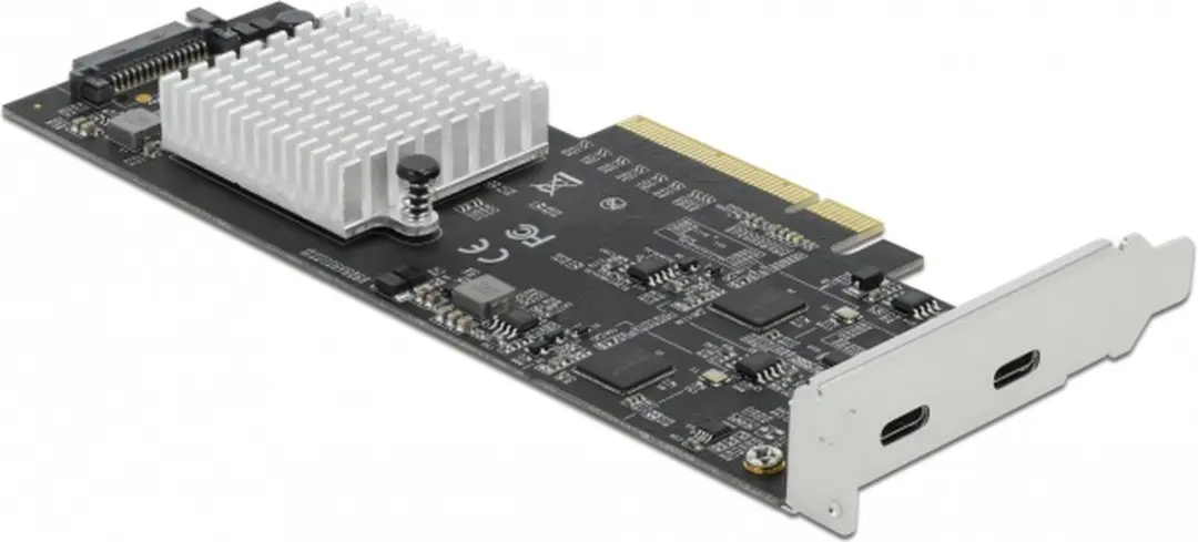 Delock PCIe Kaart 2x USB 3.2 Gen 2x2 Type-C - 20 Gbps