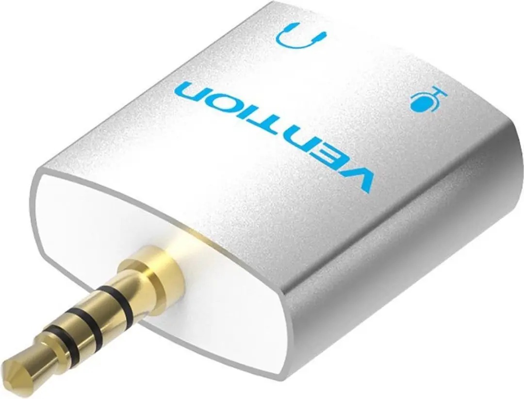 Vention AUX Splitter 2x3.5mm - Zilver