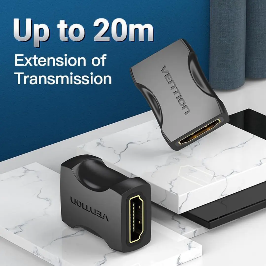 Vention HDMI 2.0 Female-Female Koppelstuk - 4K/1080P - Zwart