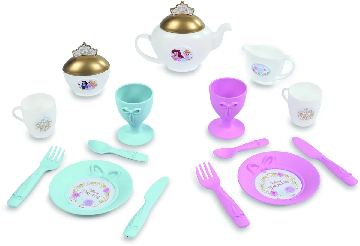 Smoby Disney Prinses Theeset met Trolley - 17-delig - Multi