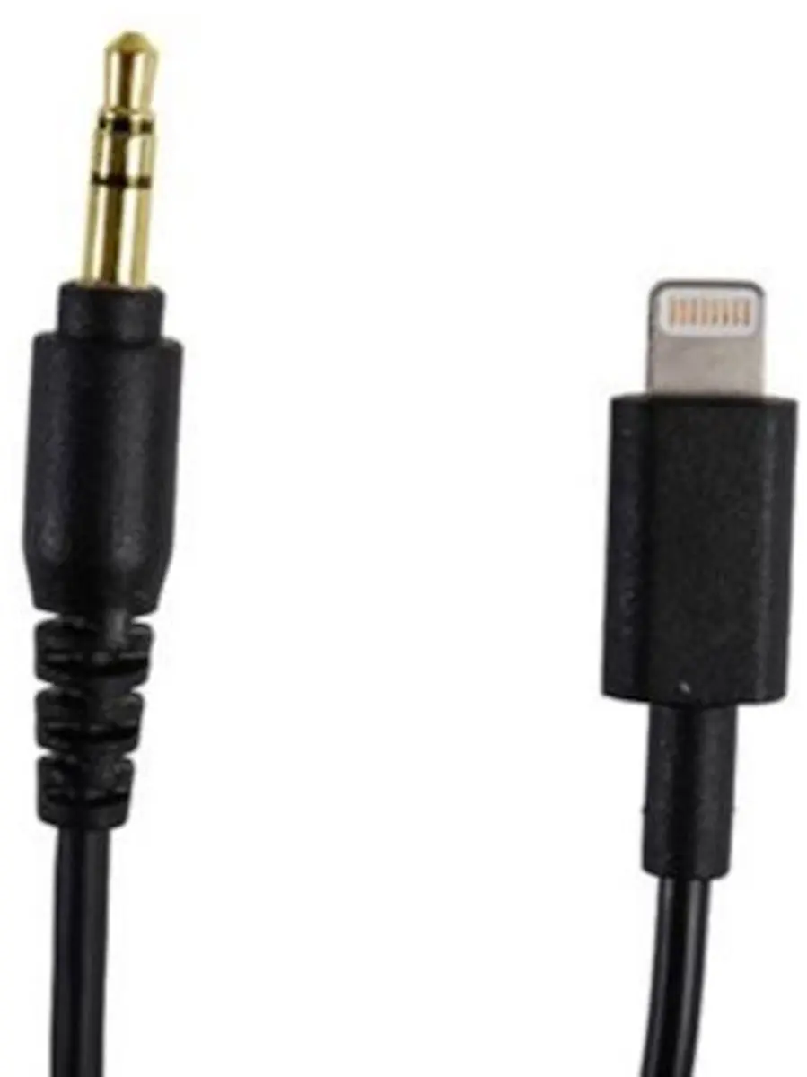 Boya BY-K1 Adapter 3.5mm TRS naar Lightning - Zwart