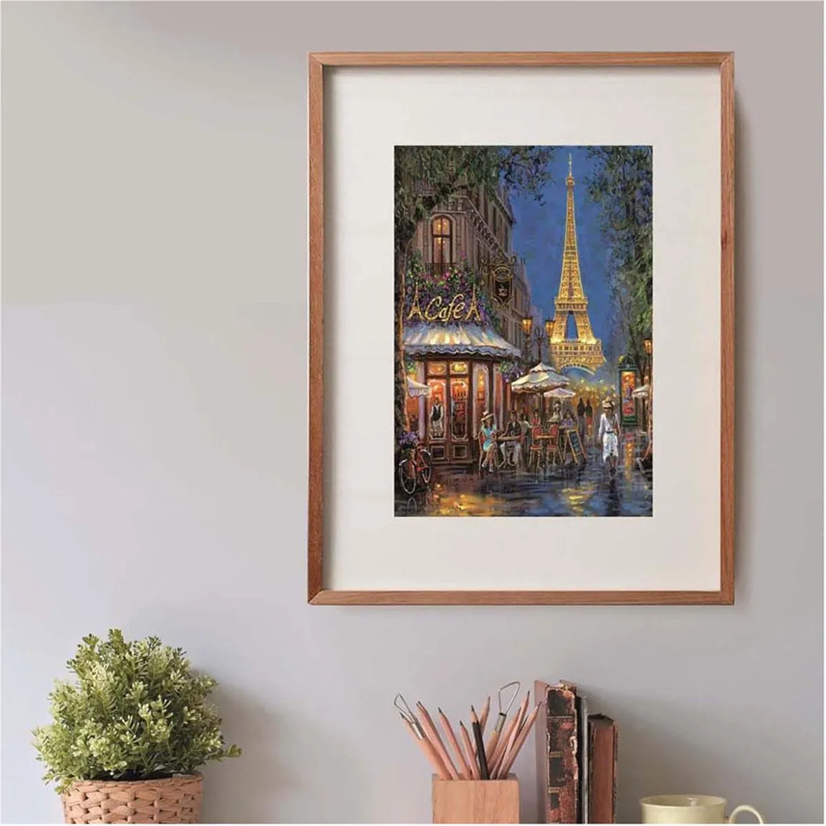 Clementoni Nacht in het Eiffel Café Puzzel 500 Stuks - Multikleur