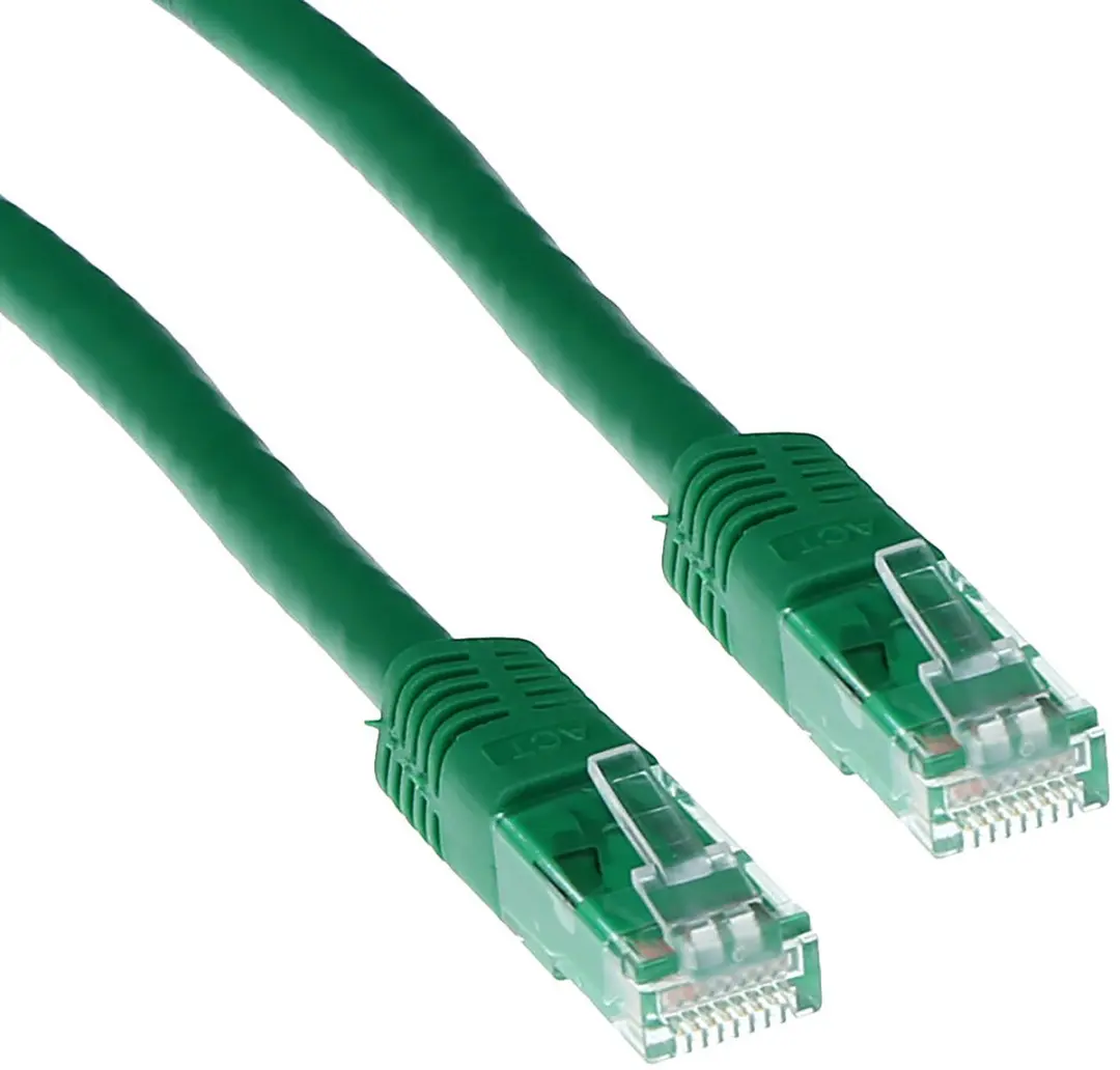 ACT Groene U/UTP CAT6A Patchkabel 0,5m RJ45