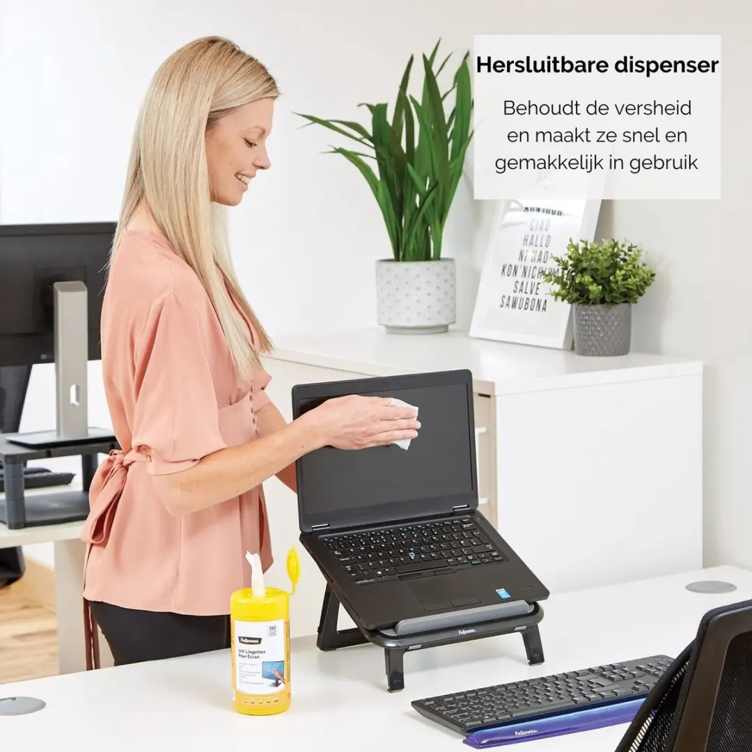 Fellowes Schoonmaakdoekjes 9970311 - 100 Stuks