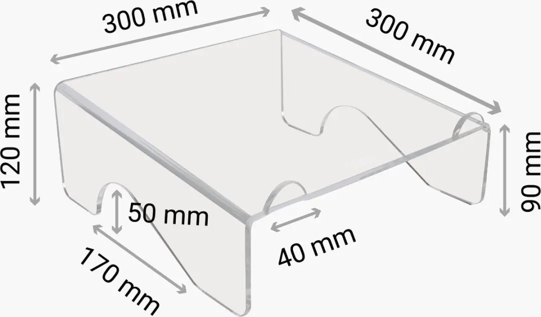Desq Laptopstandaard Acryl 1508 - 10-17 Inch - 120mm - afbeelding 6 van 6