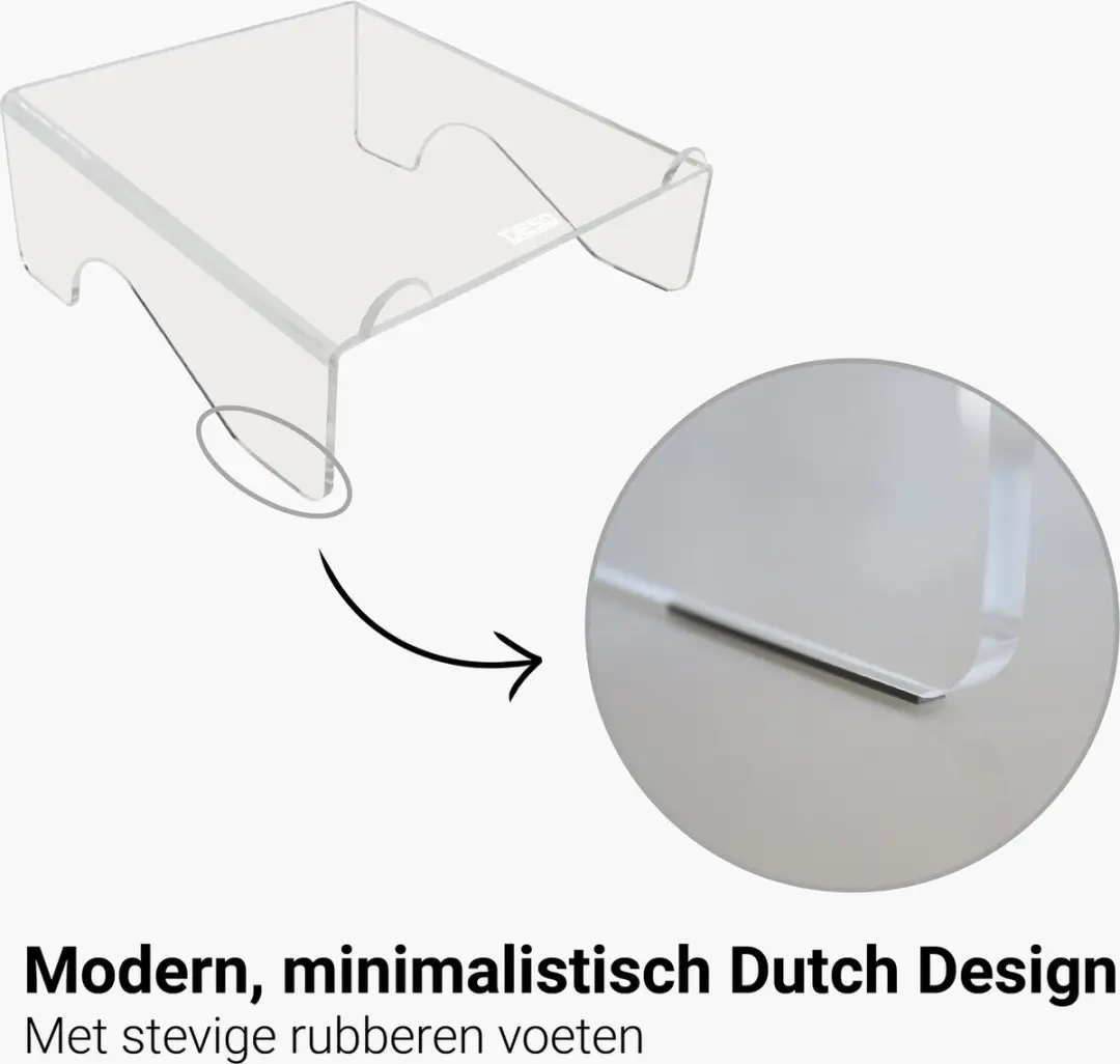 Desq Laptopstandaard Acryl 1508 - 10-17 Inch - 120mm