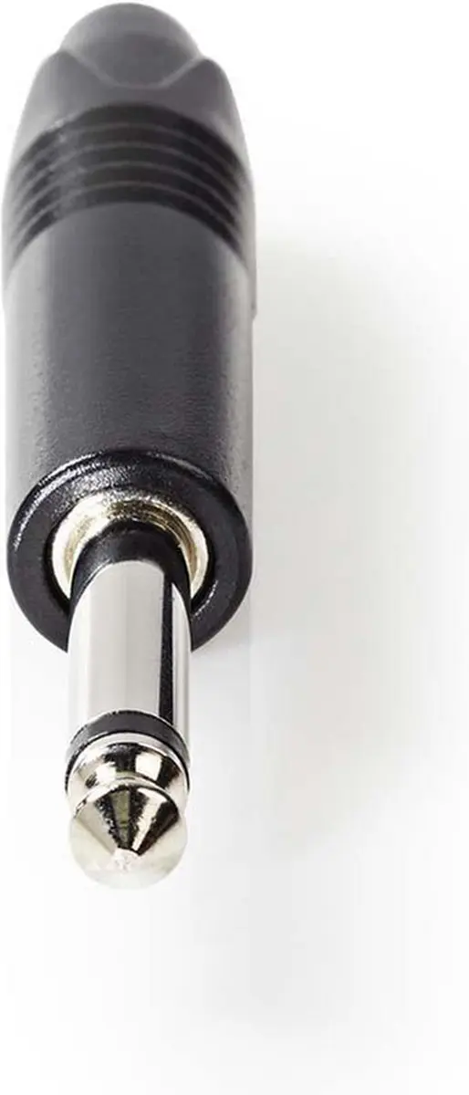 Nedis 6,35mm Audioconnector - Recht - Male - Zwart