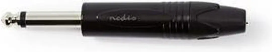 Nedis 6,35mm Audioconnector - Recht - Male - Zwart - afbeelding 6 van 6