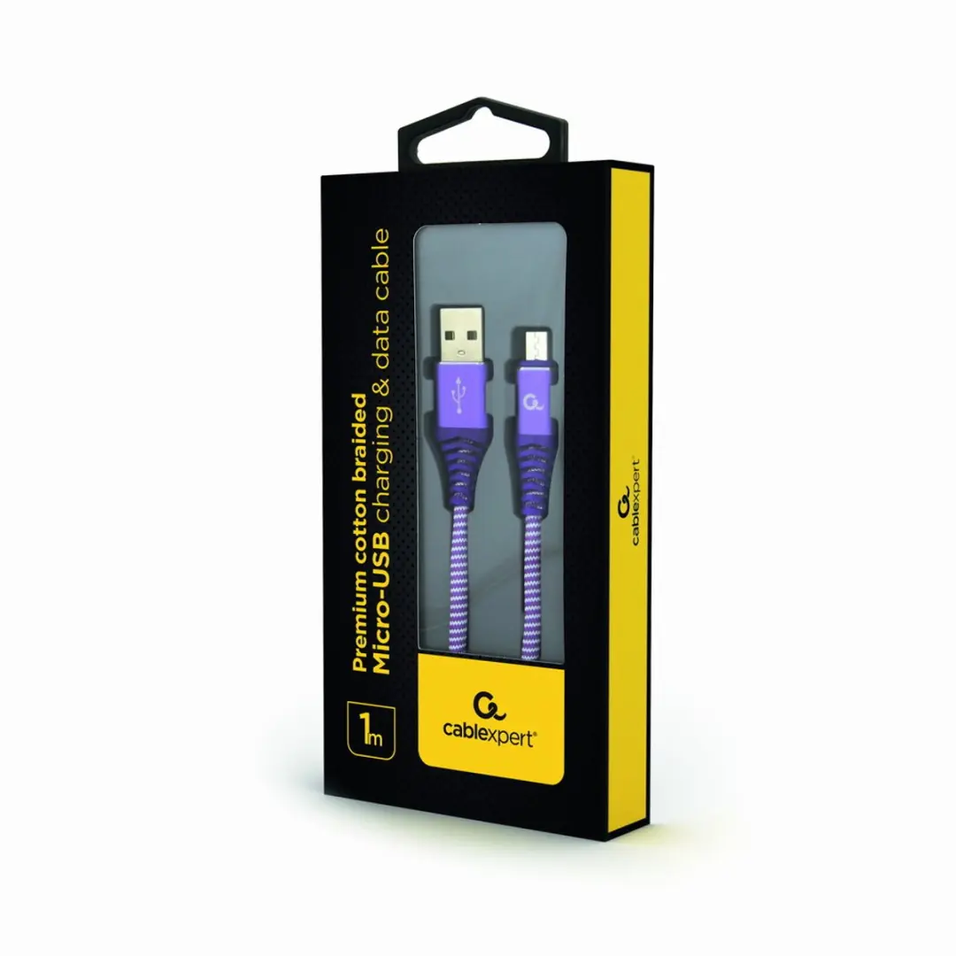 Gembird Micro-USB Kabel 1m - Paars/Wit