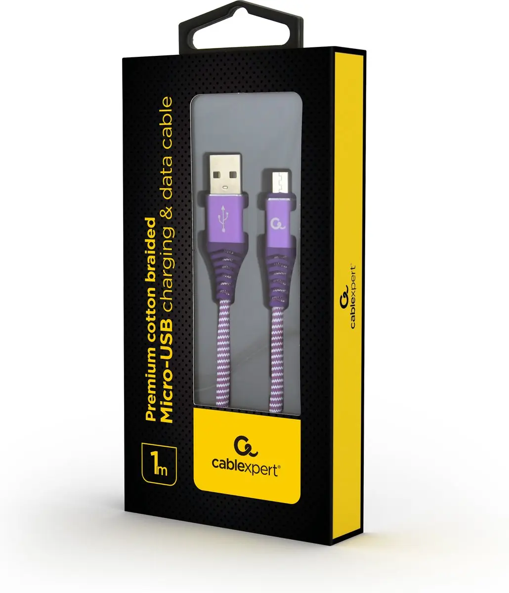 Gembird Micro-USB Kabel 1m - Paars/Wit