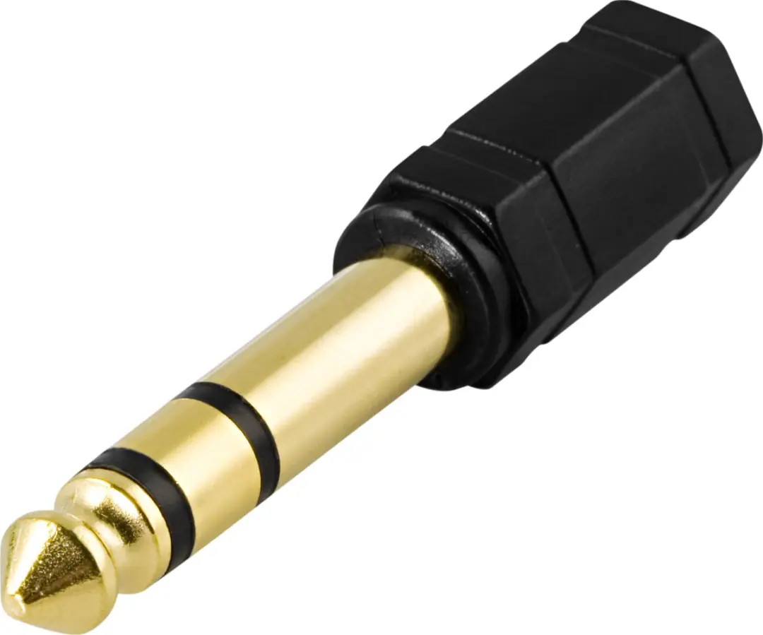 Deltaco AD-1 Kabeladapter 6.3mm naar 3.5mm