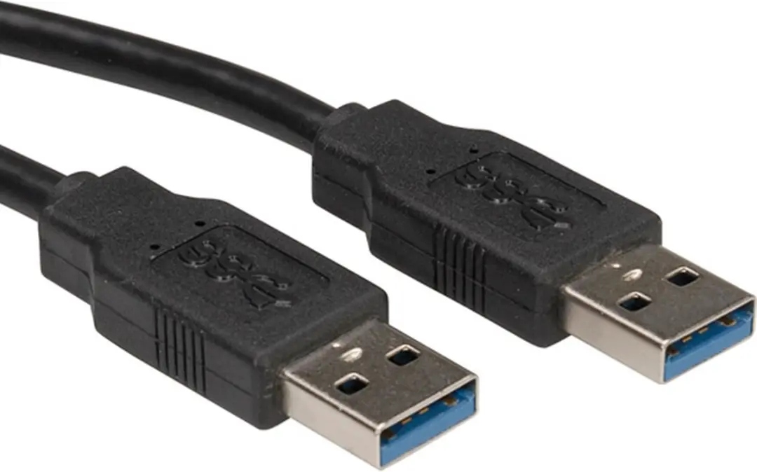 Roline USB 3.2 Gen 1 Kabel A-A 1,8m - Zwart - afbeelding 6 van 6