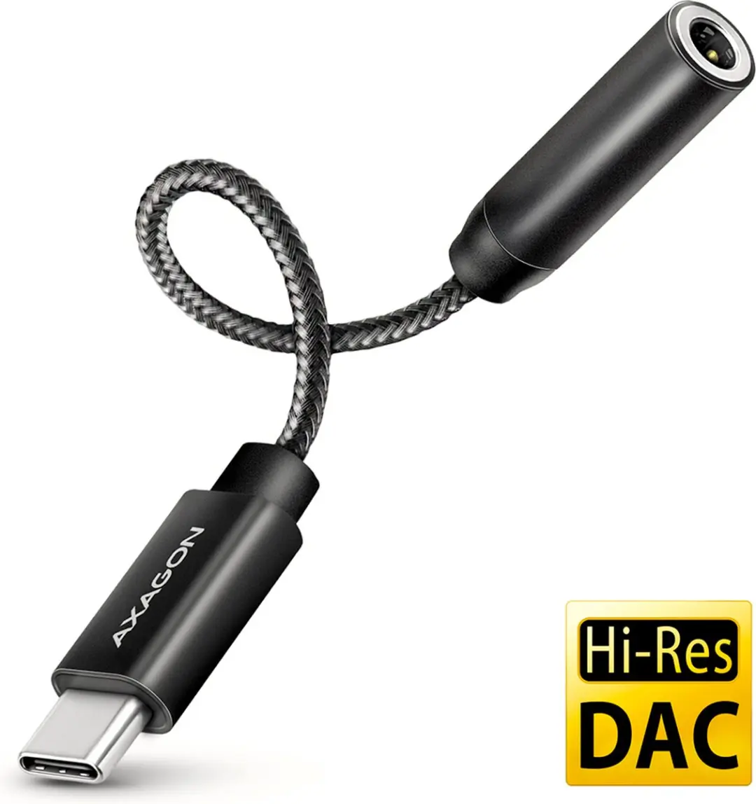 Axagon ADA-HC USB-C naar Koptelefoonaansluiting Adapter