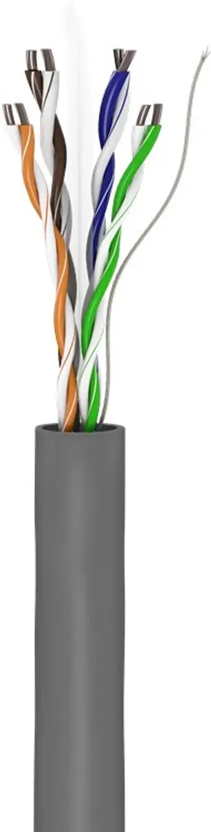 Goobay 305m Cat.6 U/UTP Kabel - Grijs