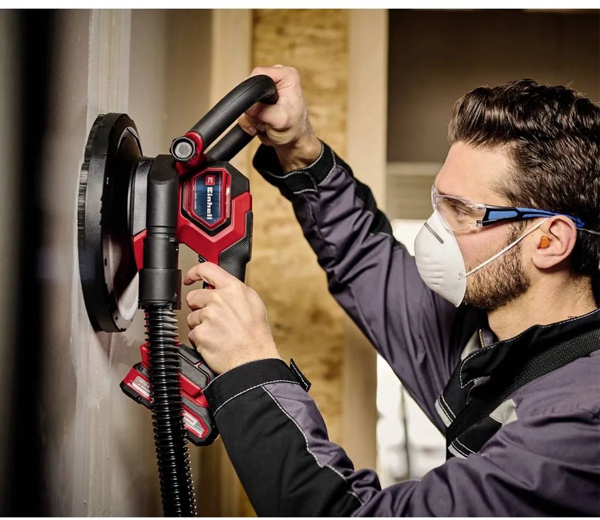 Einhell TP-DWS 18/225 Li BL Solo Accu Wandschuurmachine - 18V - Ø225mm - afbeelding 6 van 6