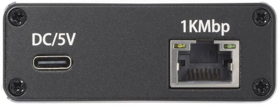 SpeaKa Professional SP-GNS-190 Splitter 1+1 RJ45 USB-C 1Gbps - Zwart