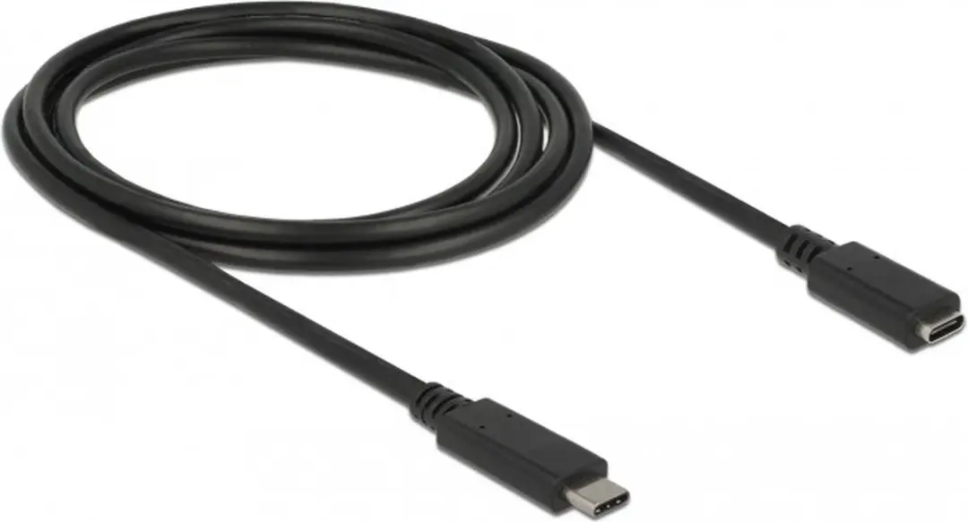 Delock USB-C Verlengkabel 85542 - USB3.2 10Gbit/s PD 20V/3A 4K60Hz - 2m - Zwart - afbeelding 6 van 6