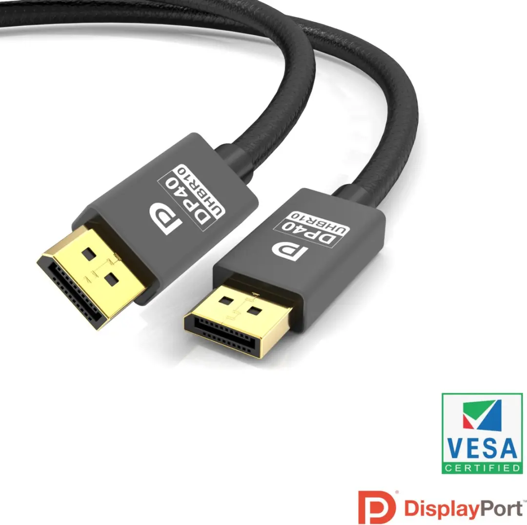 NÖRDIC DP-505 DisplayPort 2.1 Kabel 8K60Hz - 50cm - Zwart