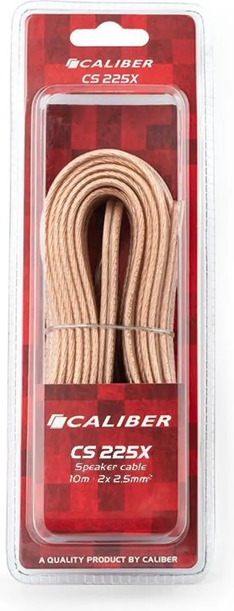 Caliber CS225X Speakerkabel 2x2,5mm - 10m - Transparant
