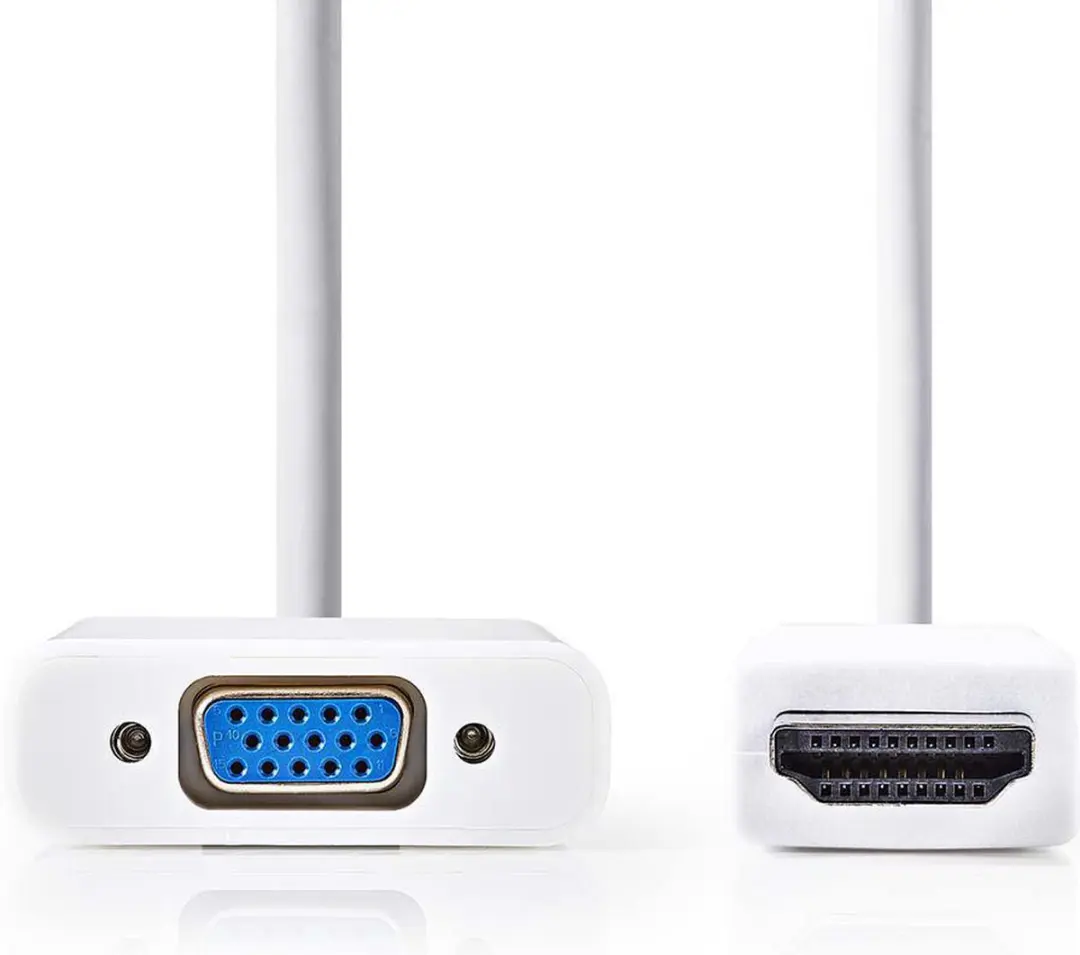 Nedis HDMI naar VGA Kabel 1080p 0,2m - Wit