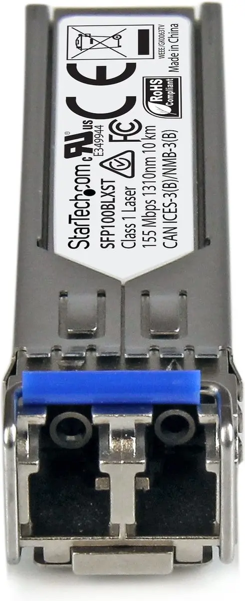 Startech SFP100BLXST Vezelmodule - 100BASE-LX - Zilver