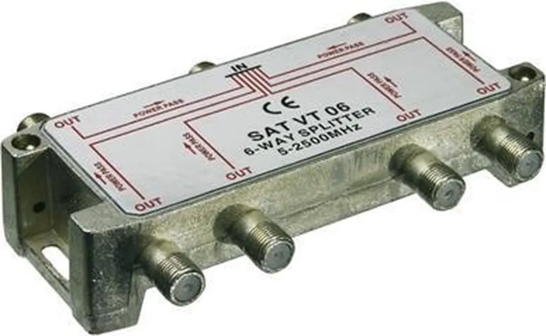 Goobay SAT Distributor - 6 Stuks