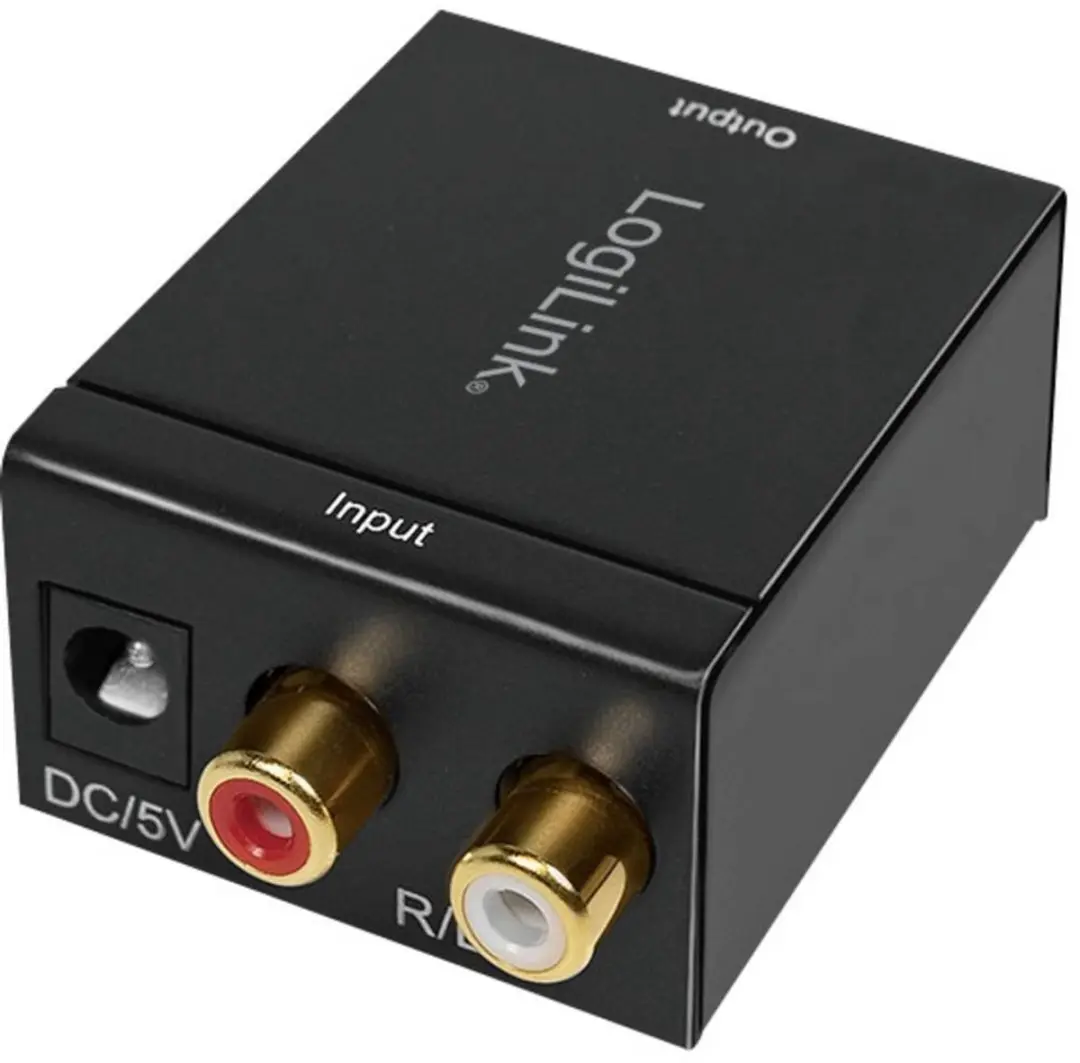 Logilink CA0102 Toslink/Cinch Audio Adapter - Zwart