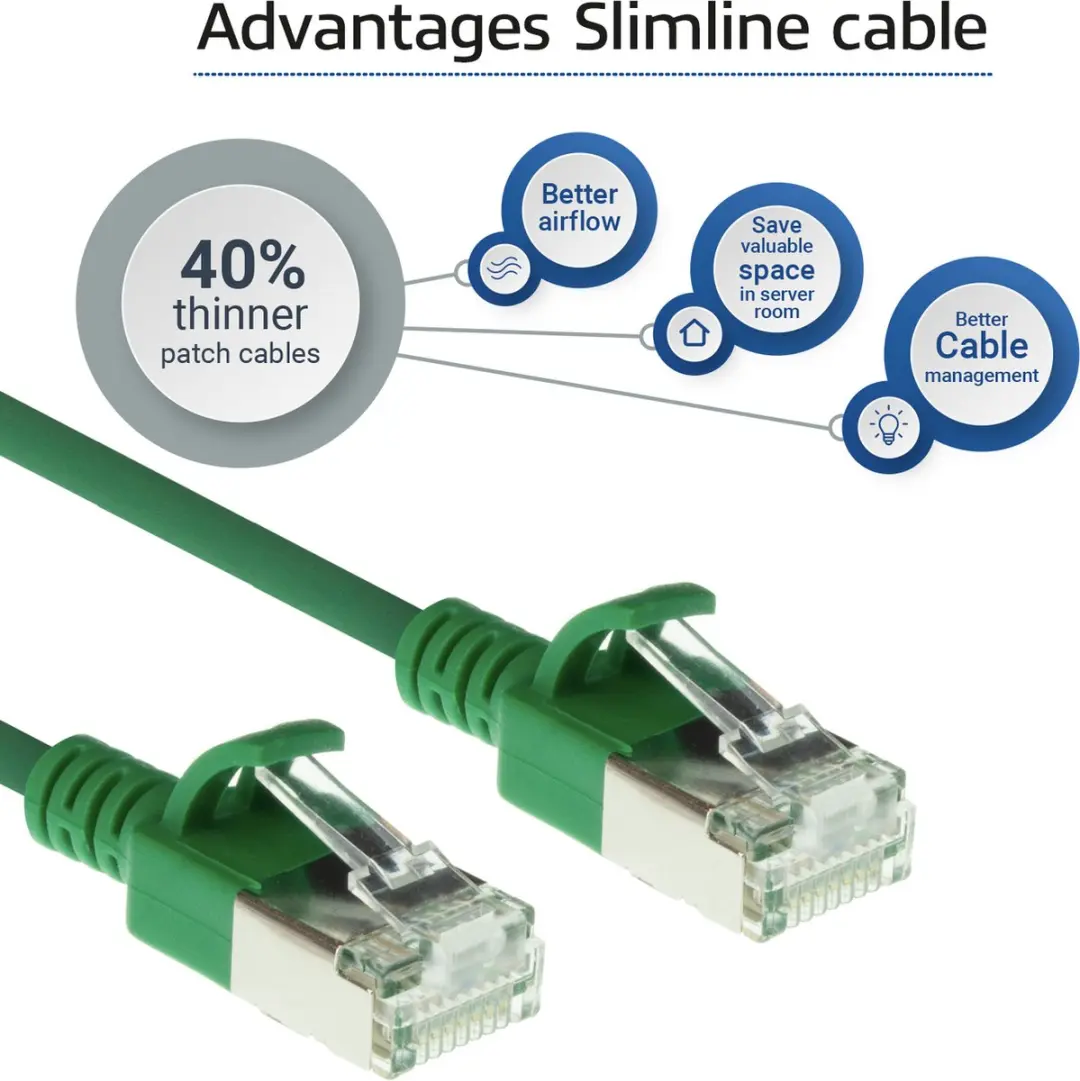 ACT DC7705 Groene LSZH U/FTP CAT6A Patchkabel 5m - Snagless - afbeelding 6 van 6