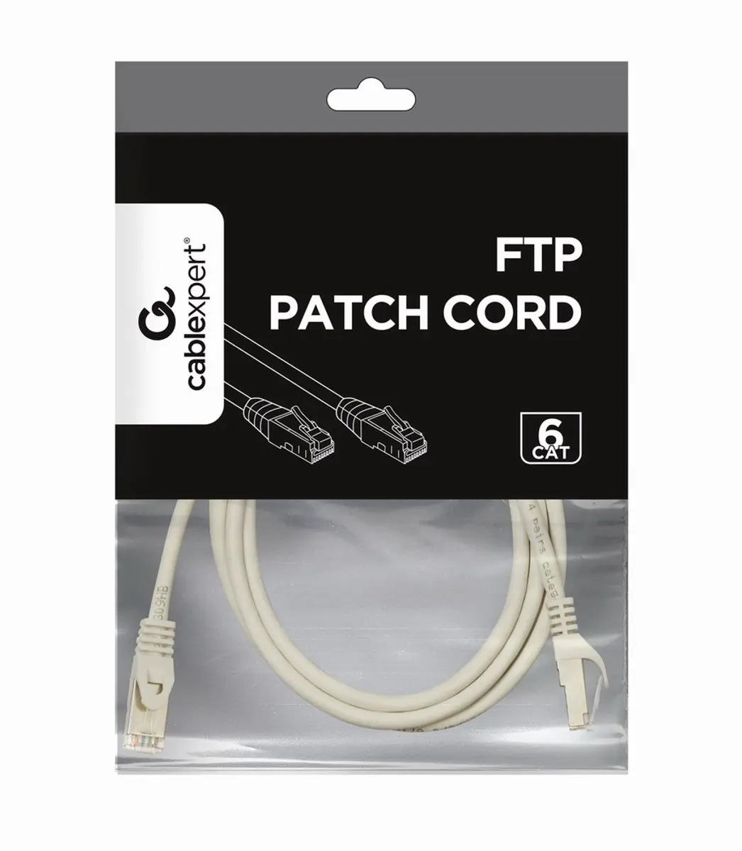 Gembird PP6-2M FTP-kabel Cat.6 - 2m - Grijs