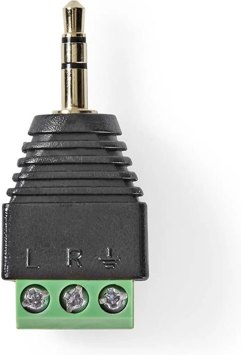 Nedis CCTV Connector 3-Voudig 3,5mm Jack - Groen/Zwart