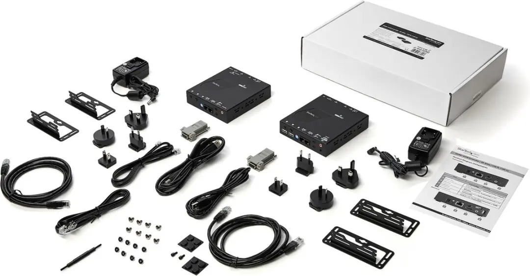 Startech HDMI KVM Verlenger over LAN SV565HDIP - 4K 30Hz - Zwart