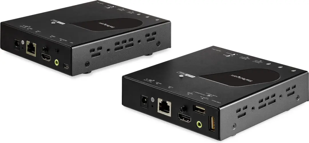 Startech HDMI KVM Verlenger over LAN SV565HDIP - 4K 30Hz - Zwart