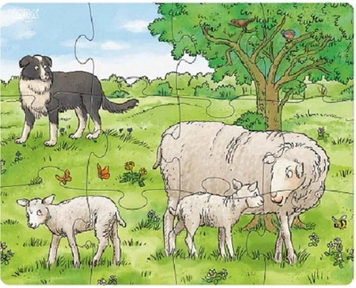 Haba Boerderijdieren Legpuzzel Junior - 3-delig 12/15/18 Stuks