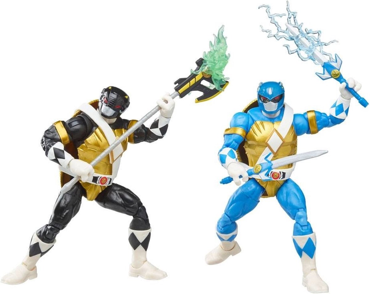 Power Rangers x TMNT Lightning Collection Action Figures 2022 Morphed Donatello & Morphed Leonardo