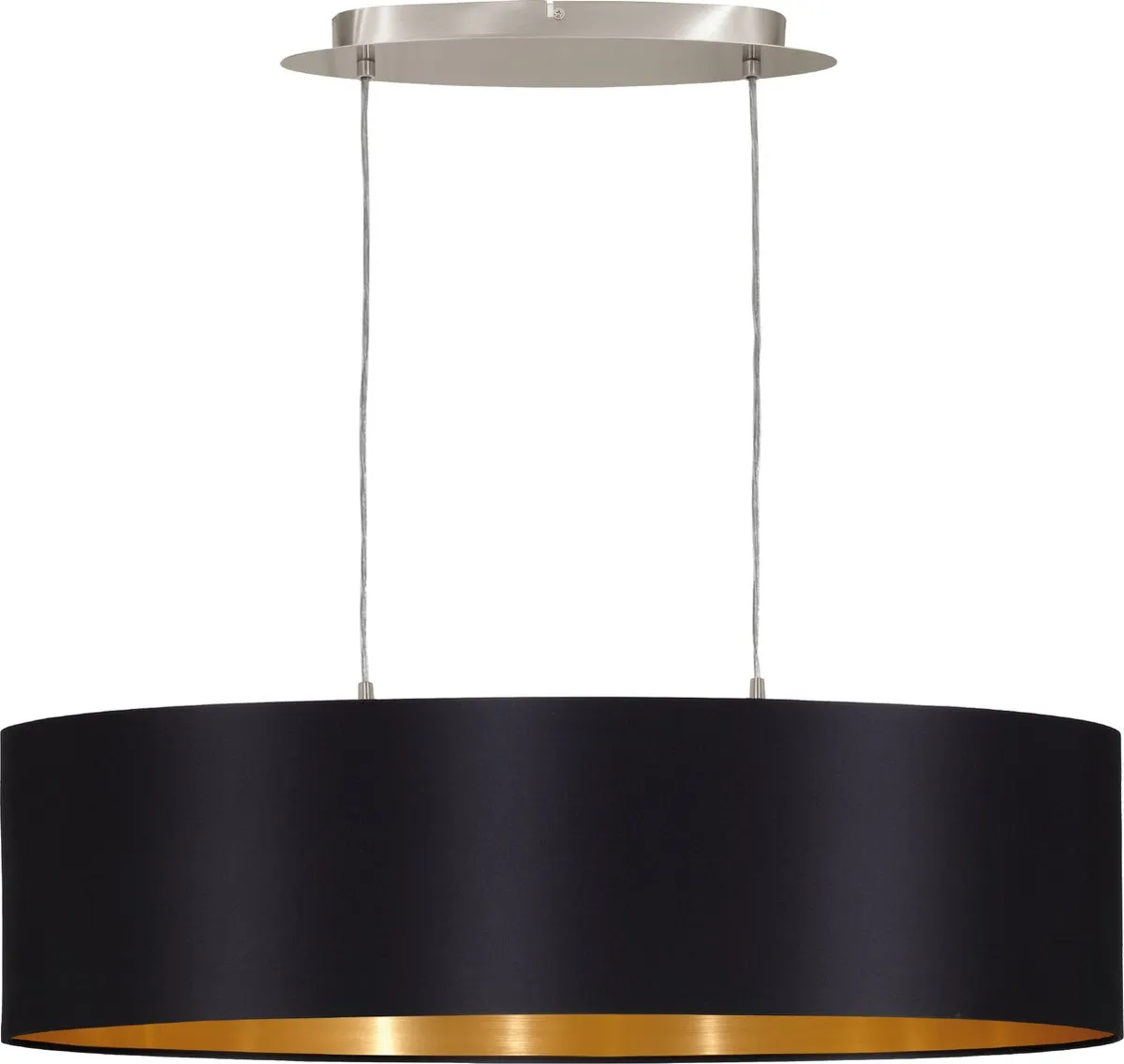 Eglo Maserlo Hanglamp 78cm - Zwart/Goud