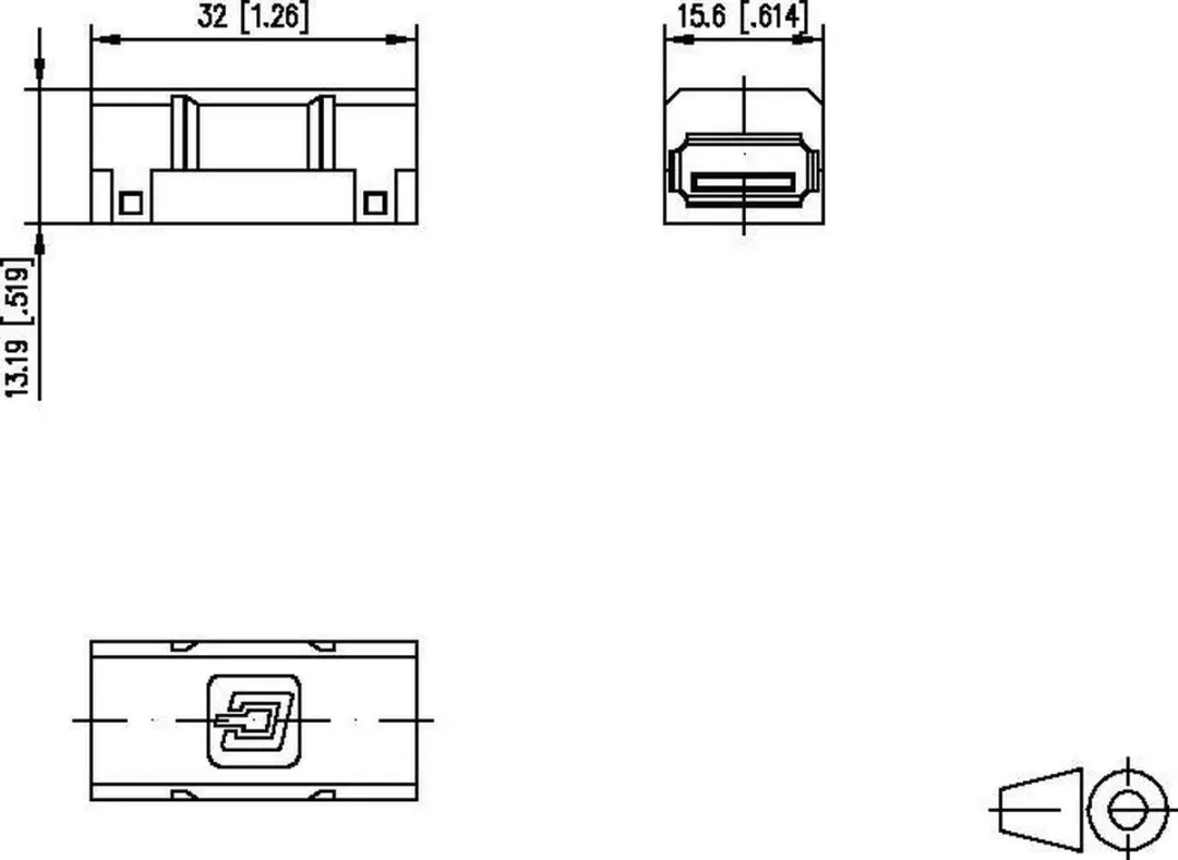 Metz Connect 1401U00812KI USB 2.0 Connector - Zwart