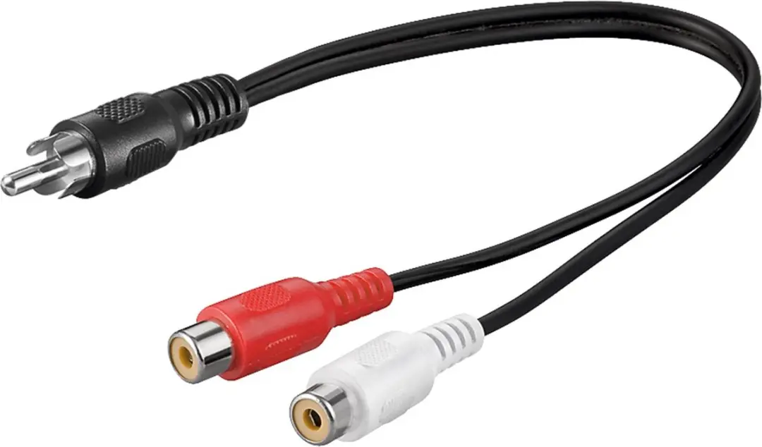 Goobay 50005 Audio Adapter - 10 Stuks - 0,20m - Zwart