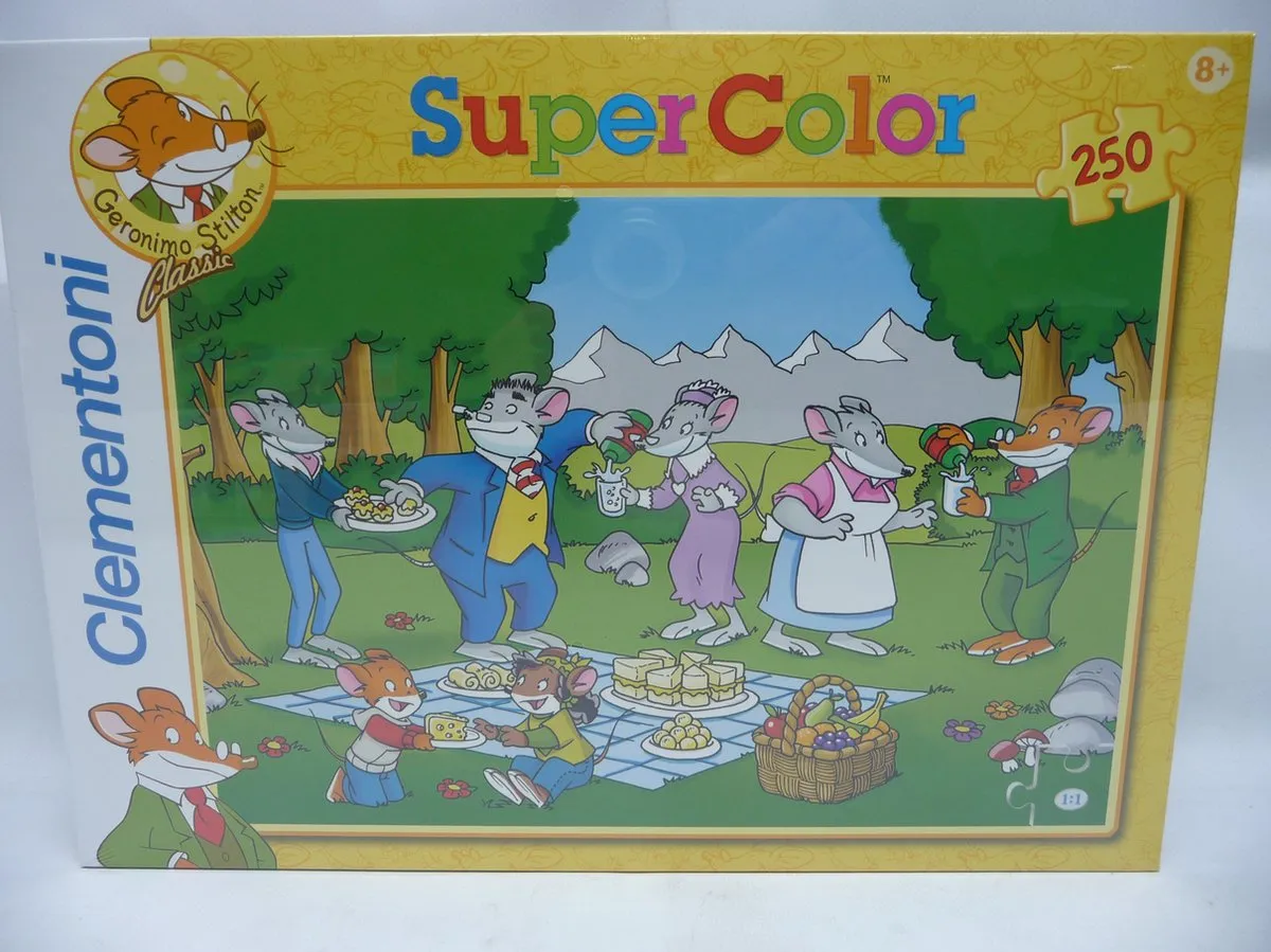 Clementoni Geronimo Stilton Super Color Puzzel 250 Stukjes