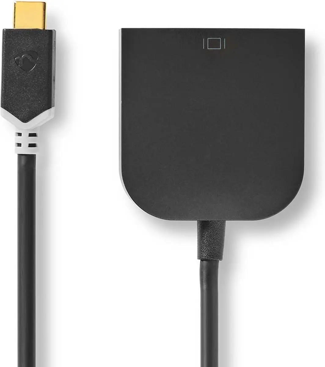 Nedis USB-C naar DVI Adapter CCBW64552AT02 - 1080p - 0,2m - Antraciet