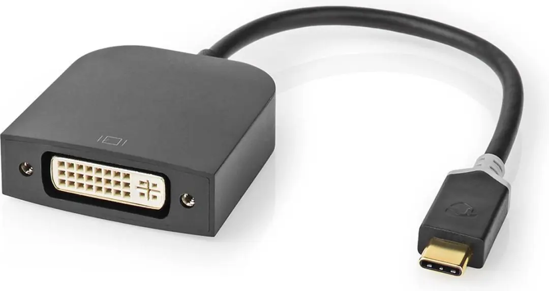 Nedis USB-C naar DVI Adapter CCBW64552AT02 - 1080p - 0,2m - Antraciet