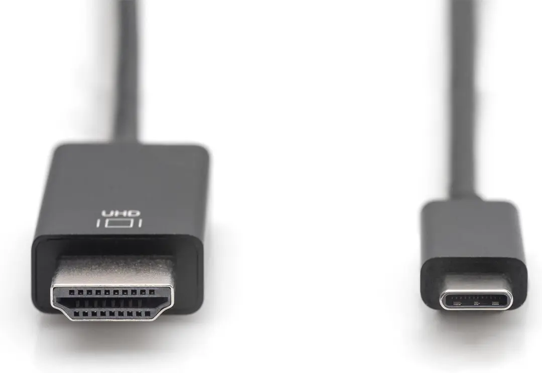 Digitus USB-C naar HDMI Adapterkabel 2.00m - Zwart