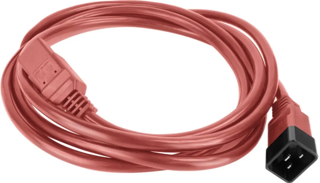 ACT Netsnoer C20-C21 IEC60320 Rood 1,5m