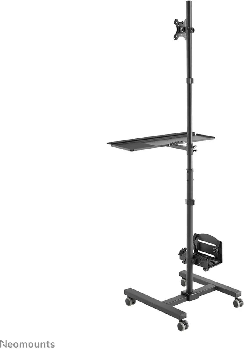 Neomounts FPMA-MOBILE1700 Mobiel Werkstation 10-32" - 8kg - Zwart - afbeelding 6 van 6